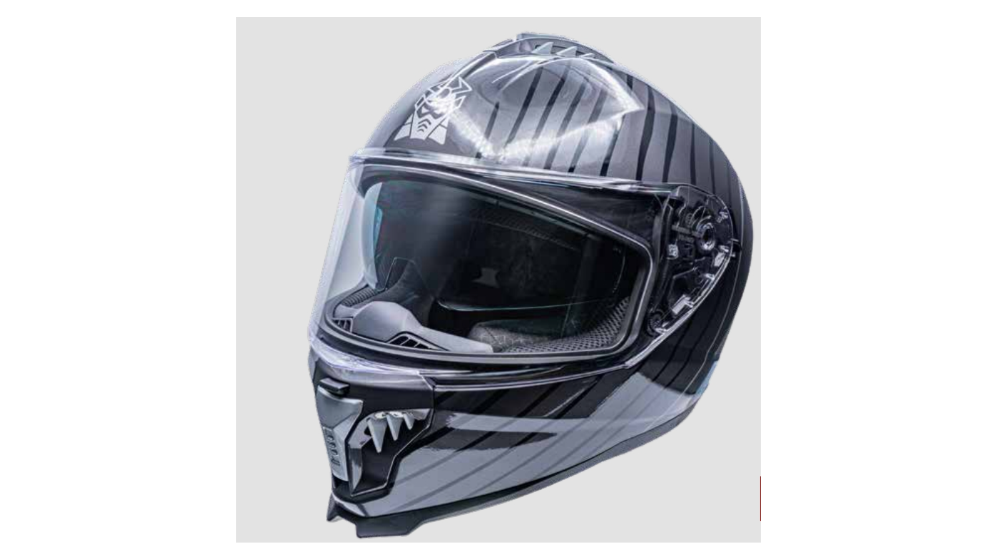 CASQUE INTEGRAL DE MOTO MARUSHIN FALCON II M-269 GRIS L
