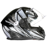 CASQUE INTEGRAL DE MOTO MARUSHIN M-969 ZODIAC DECO GRIS M