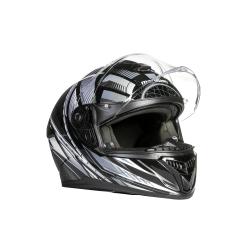CASQUE INTEGRAL DE MOTO MARUSHIN M-969 ZODIAC DECO GRIS M