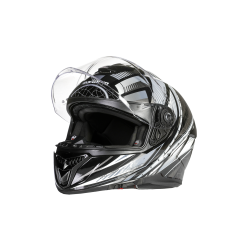 CASQUE INTEGRAL DE MOTO MARUSHIN M-969 ZODIAC DECO GRIS M