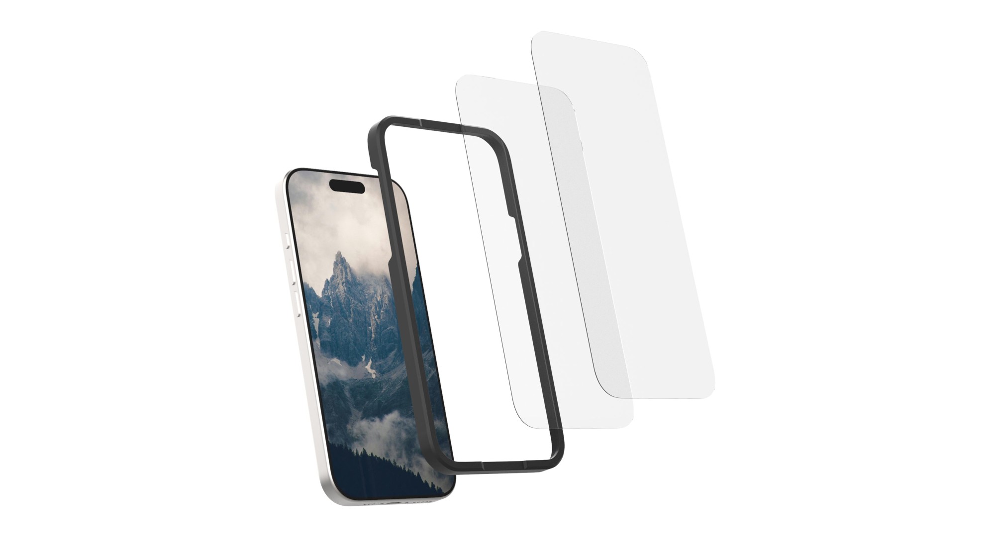 ROKFORM Kit de protection d'écran en verre trempé iPhone 16 Pro Max