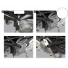 PROTECTION DE CADRE DUCATI MONSTER  00 NOIRE SANS COUPURE