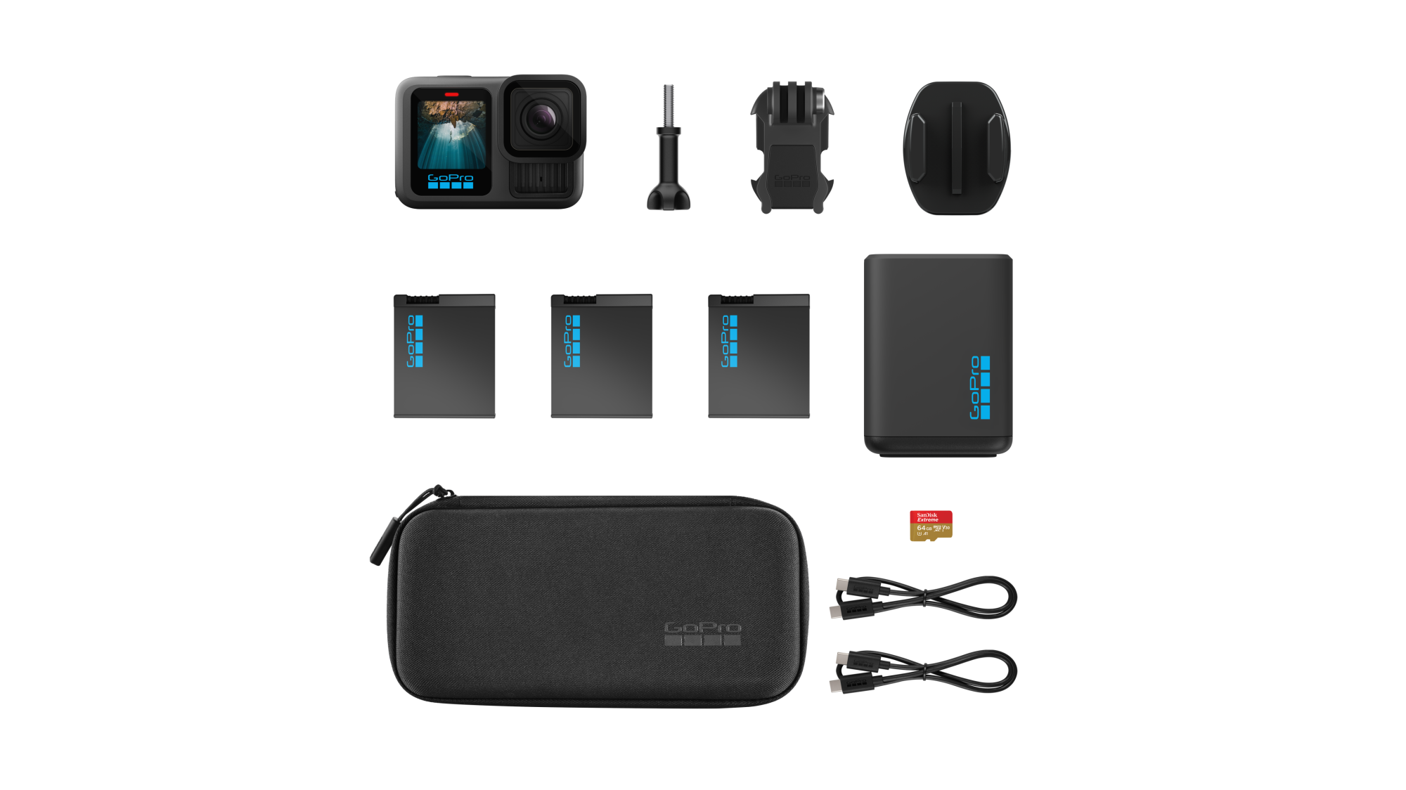 Pack caméra GOPRO HERO13 Black Extended Power Bundle Pack caméra GOPRO HERO13 Black Extended Power Bundle