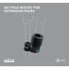 Support de bâton de ski pour rallonges GOPRO