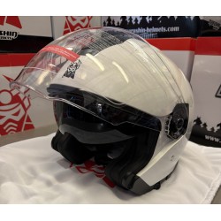 CASQUE DE MOTO JET MARUSHIN C-729 TORNADO BLANC M