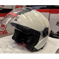 CASQUE DE MOTO JET MARUSHIN C-729 TORNADO BLANC M