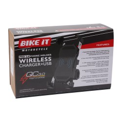 CHARGEUR DE TÉLÉPHONE SANS FIL BIKE IT PRO2 AVEC USB