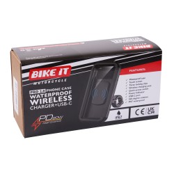 CHARGEUR DE TÉLÉPHONE SANS FIL BIKE IT PRO2 ÉTANCHE AVEC USB C