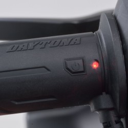 Poignée chauffante Daytona  4 niveaux de réglage avec protection de la batterie   extrémité ouverte 22,2 mm  7 8