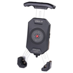 CHARGEUR DE TÉLÉPHONE SANS FIL BIKE IT PRO2 AVEC USB C  ENTRÉE CC 12 24 V, PUISSANCE MAXIMALE 15 W
