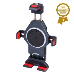 SUPPORT DE CHARGEUR DE TÉLÉPHONE SANS FIL BIKE IT PRO2 PREMIUM EN ALUMINIUM AVEC CÂBLE DE CHARGEUR USB