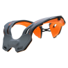 Collier anti-compression adulte Atlas Vision Gris Orange Grand / XL