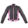 Blouson moto pour femme Insignia BIKEIT noir et rose