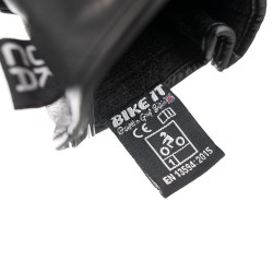 Gants moto été Bike It TRIPLE BLACK AIR