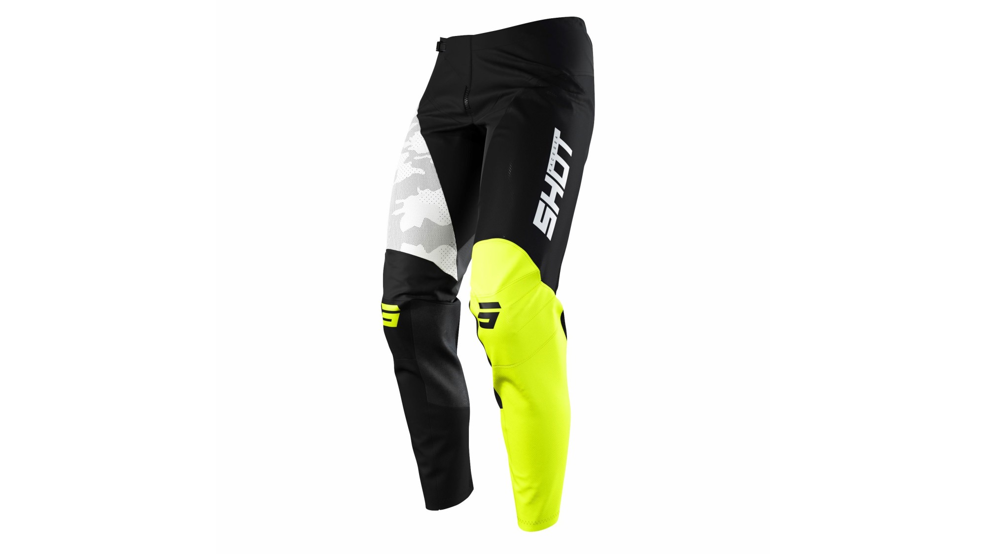 Pantalon Shot Contact Camo Jaune Fluo