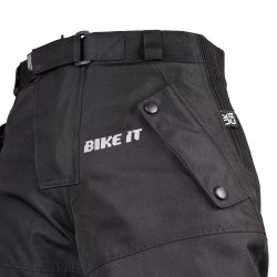 Pantalon de moto imperméable « Triple Black » Ultimate Adventure