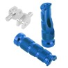 Repose-pieds coniques de rechange pour Honda Bike It + support (passager - Bleu)