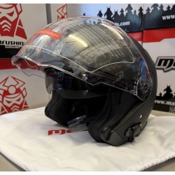 CASQUE JET MOTO MARUSHIN C-739 LUCCA + BLINC M-S7 BLUETOOTH