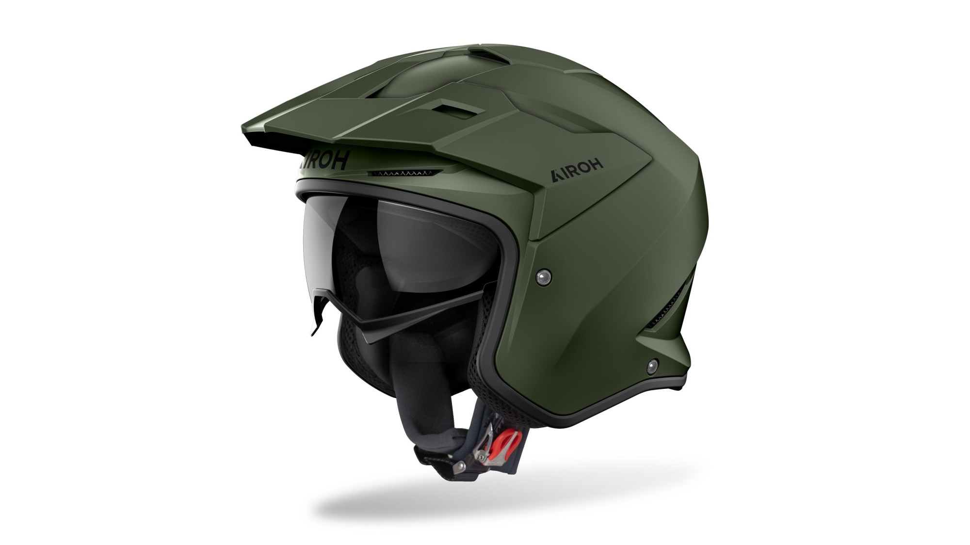CASQUE AIROH KOMBAKT VERT MILITAIRE MAT