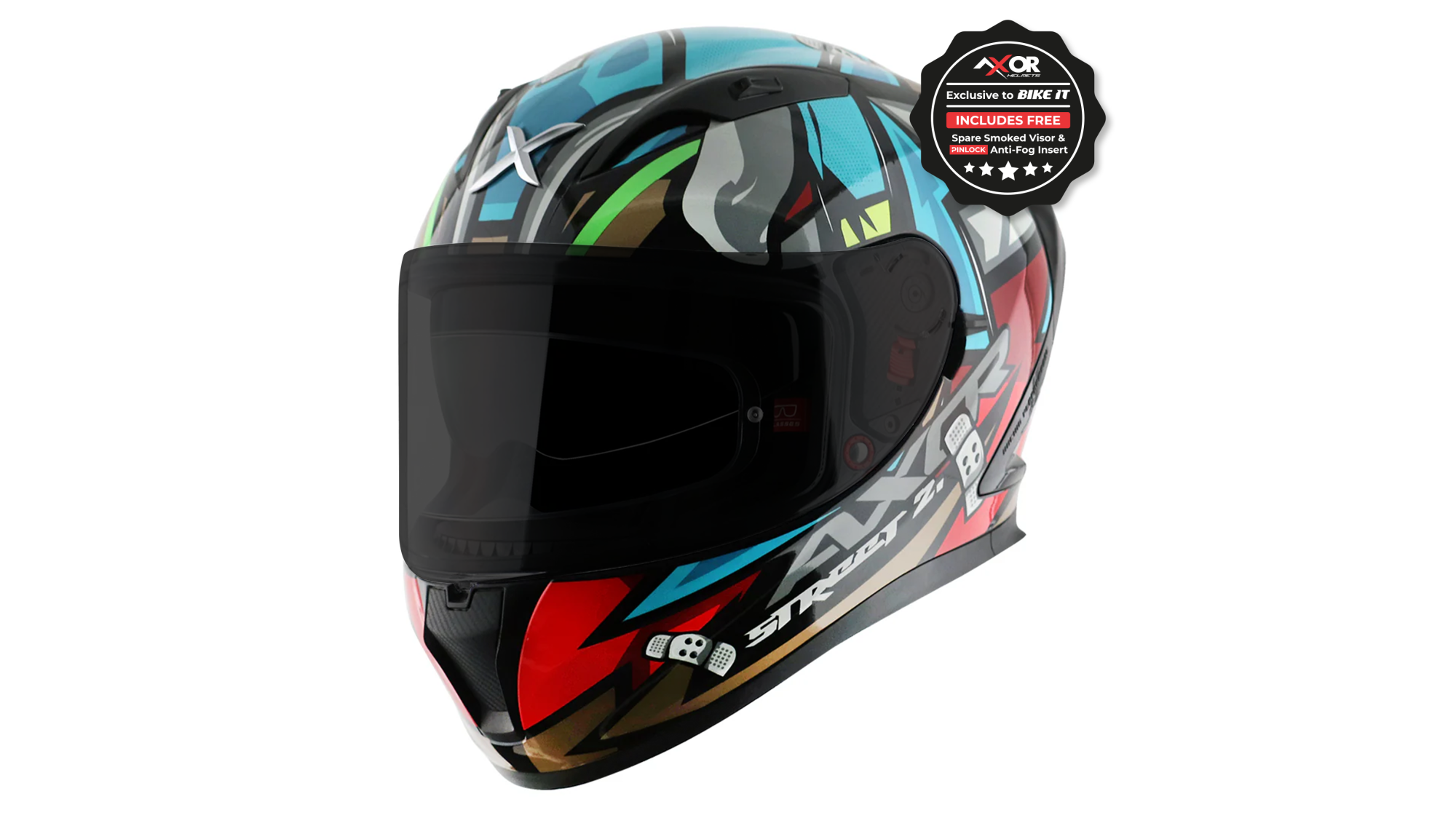 CASQUE AXOR STREET BOBBY NOIR BLEU BRILLANT