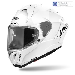 CASQUE AIROH GP800 FIM BLANC BRILLANT