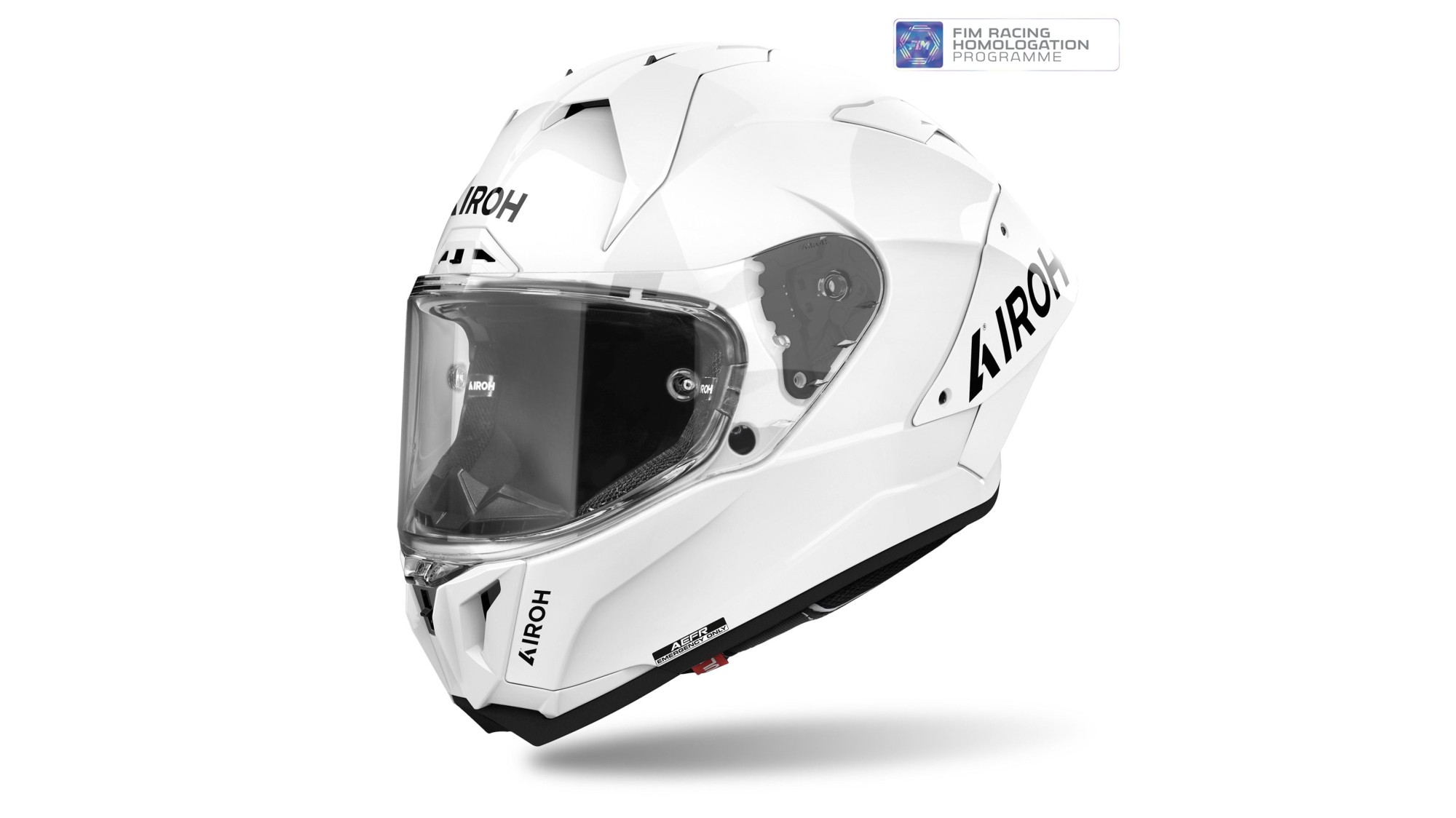 CASQUE AIROH GP800 FIM BLANC BRILLANT