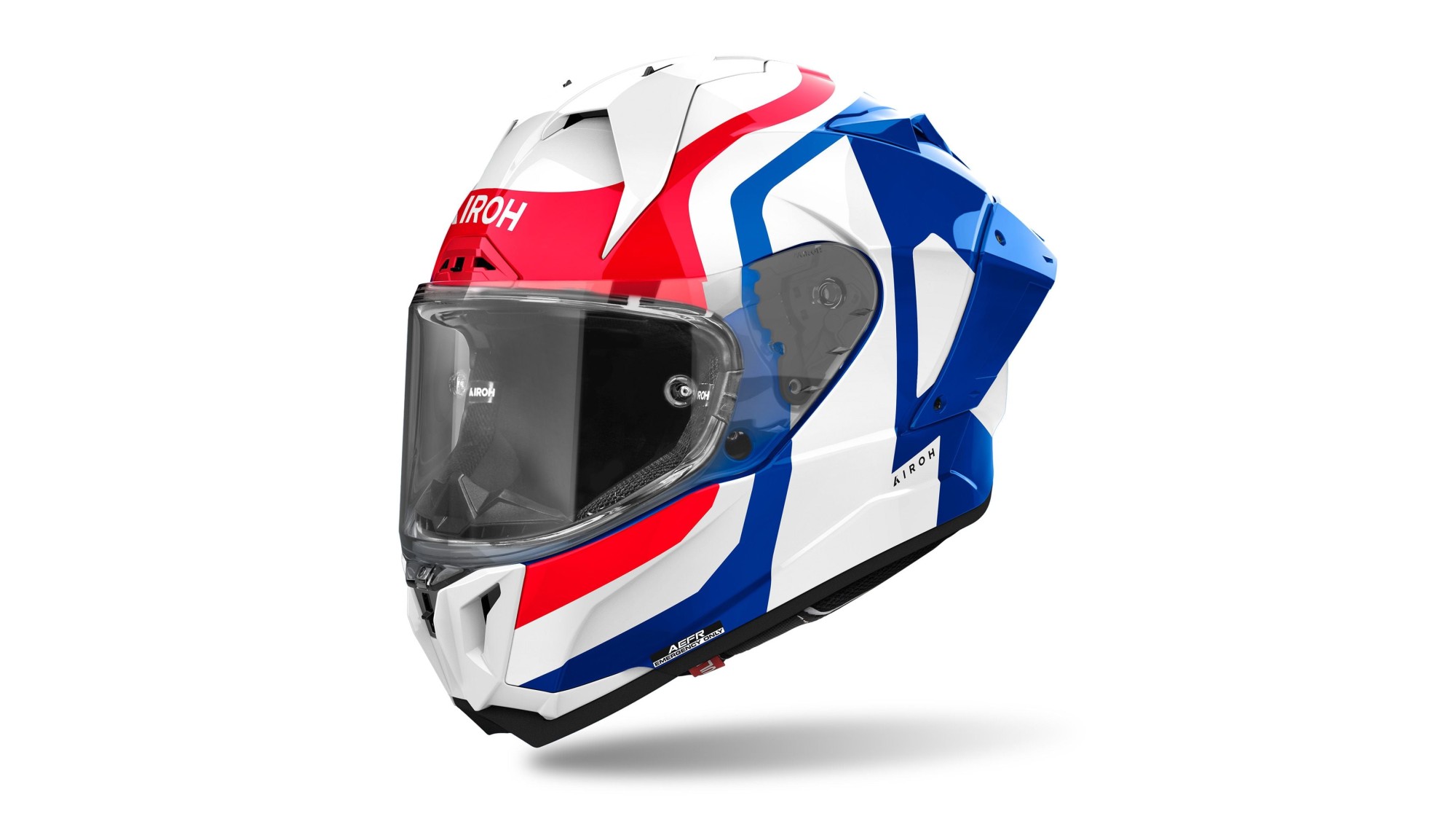 CASQUE AIROH GP800 COMPÉTITION ROUGE BLEU
