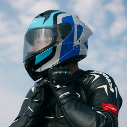 CASQUE AIROH GP800 COMPÉTITION BLEU