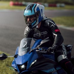 CASQUE AIROH GP800 COMPÉTITION BLEU