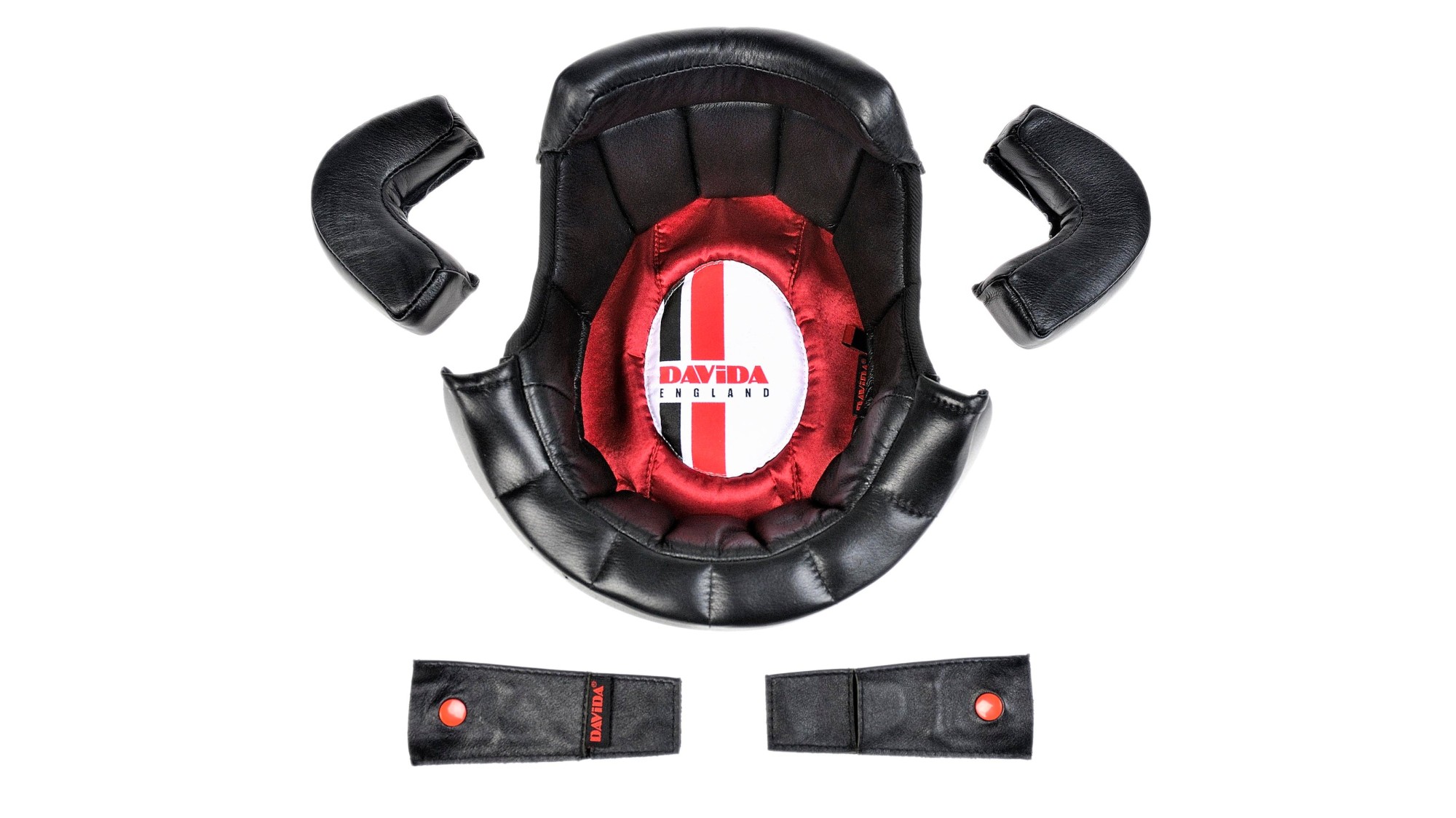 Intérieur de casque Davida Speedster V4 cuir noir