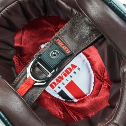 Intérieur de casque Davida Speedster V4 cuir marron