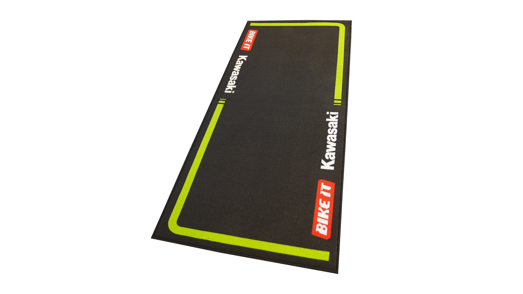 TAPIS DE GARAGE BIKE IT KAWASAKI MX2 RACE TEAM   190 x 80 cm