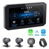 CARPLAY sans fil moto étanche Dashcam tout en 1