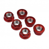 REAR SPROCKET NUT KIT 12mm RED 6PCS