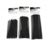 Caches de rayons vélo 27 cm noirs, lot de 40