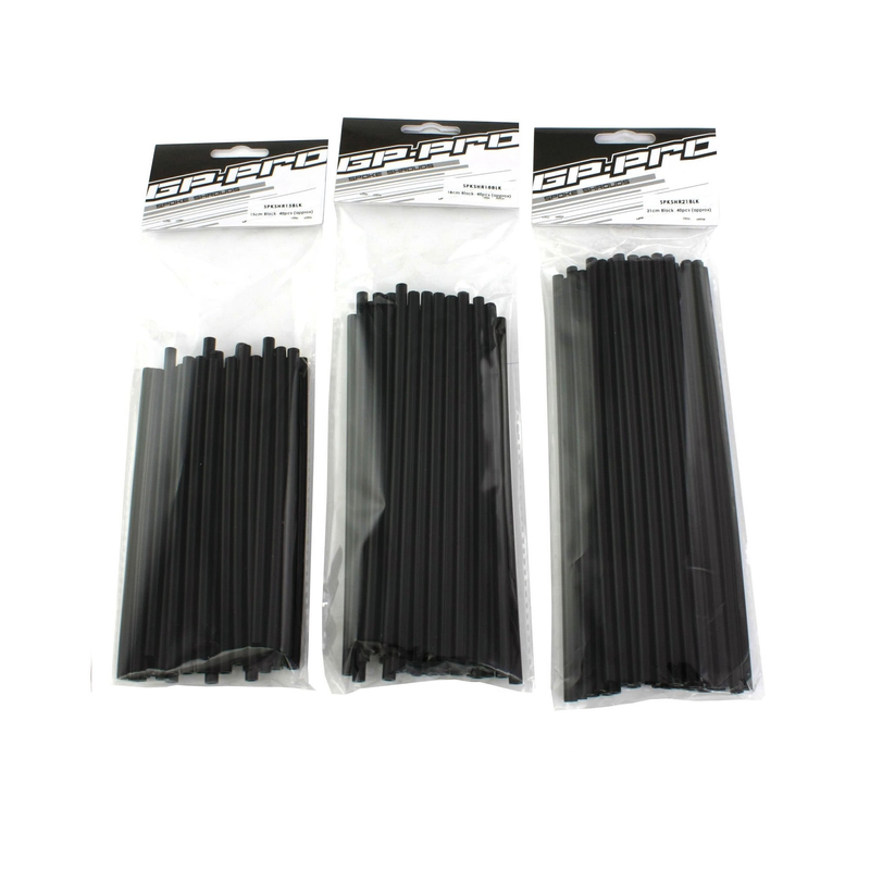 GAINES DE RAYONS GP PRO 21 cm NOIRES, PACK DE 40  21 À L AVANT