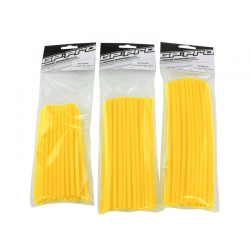 GAINES DE RAYONS GP PRO 18 cm JAUNES, PACK DE 40  70 100 17, 70 100 19, 18 19 ARRIÈRE