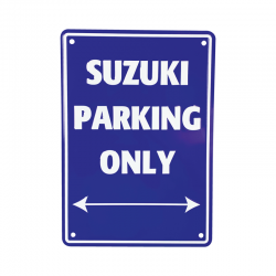 PANNEAU SUZUKI PARKING ONLY