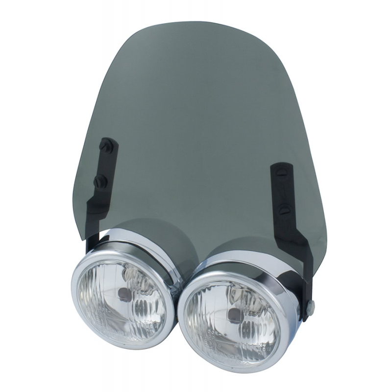 Pare-brise Airblade pour phare Dominator, fumé clair