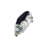 ÉCLAIRAGE DE PLAQUE D'IMMATRICULATION À LED ATOM, CORPS NOIR, 12 V 1,4 W, MARQUAGE E