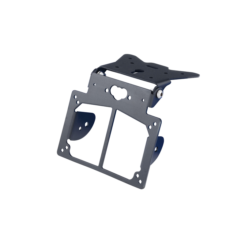 SUPPORT DE PLAQUE D'IMMATRICULATION NOIR, UNIVERSEL, RÉGLABLE, AVEC SUPPORTS DE CLIGNOTANTS