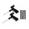 Kit de réparation pour pneus sans chambre à air : 2 outils et 5 cordes