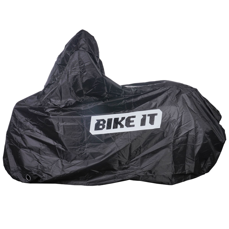 HOUSSE DE PLUIE NAUTICA DELUXE NOIRE AVEC LOGO SCOOTER GRANDE AVEC ÉCRAN