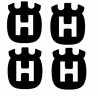 Autocollants de casques réfléchissants HUSQVARNA