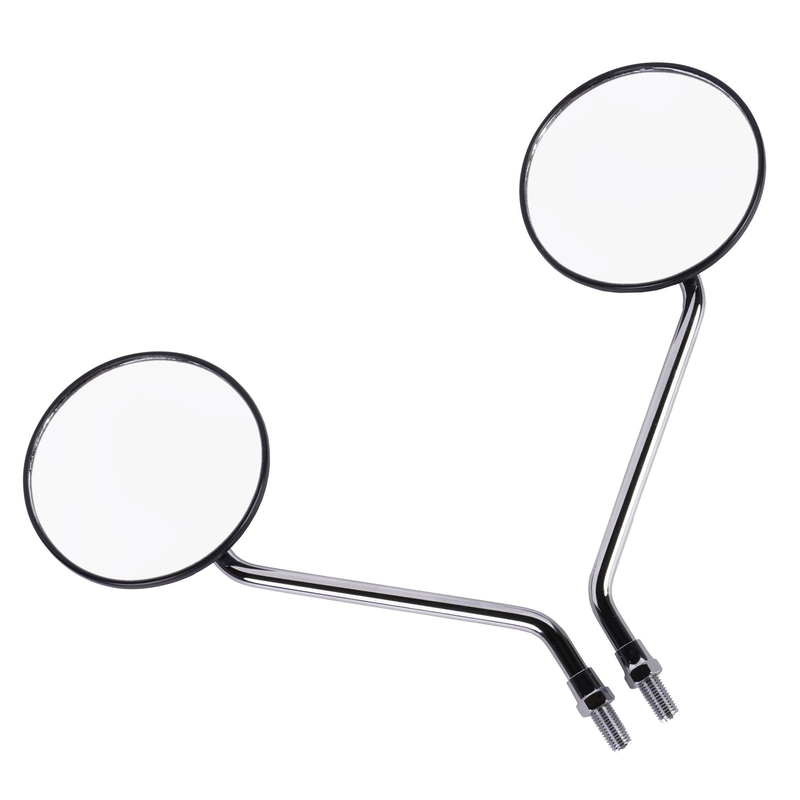 JEU DE RÉTROVISEURS UNIVERSELS NOIRS ROND 10 mm GAUCHE  STD  DROIT  STD   582610