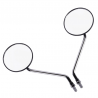 JEU DE RÉTROVISEURS UNIVERSELS NOIRS ROND 10 mm GAUCHE  STD  DROIT  STD   582610