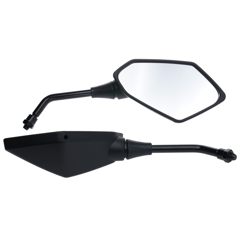 Ensemble de rétroviseurs universels diamant noir 10 mm, gauche  standard  et droit  standard   580275