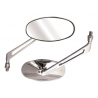 RÉTROVISEURS UNIVERSELS SHIFT CHROME OVALE 10 MM, LA PAIRE MP617