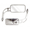 RÉTROVISEURS UNIVERSELS KNIGHT HIGH CHROME RECTANGULAIRE 10 MM, LA PAIRE MP615