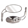 RÉTROVISEURS UNIVERSELS PHANTOM CHROME OVALE 10 MM, LA PAIRE MP619